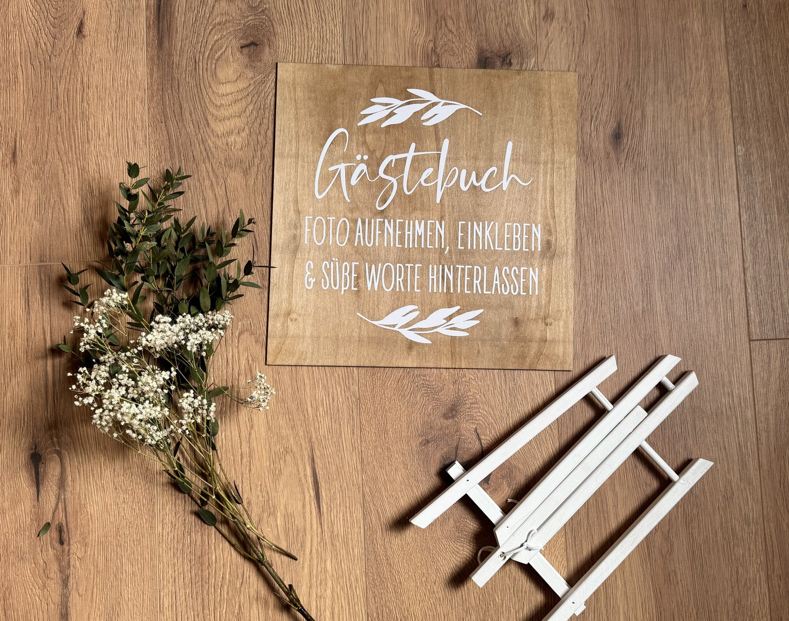 Schild „Foto-Gästebuch“