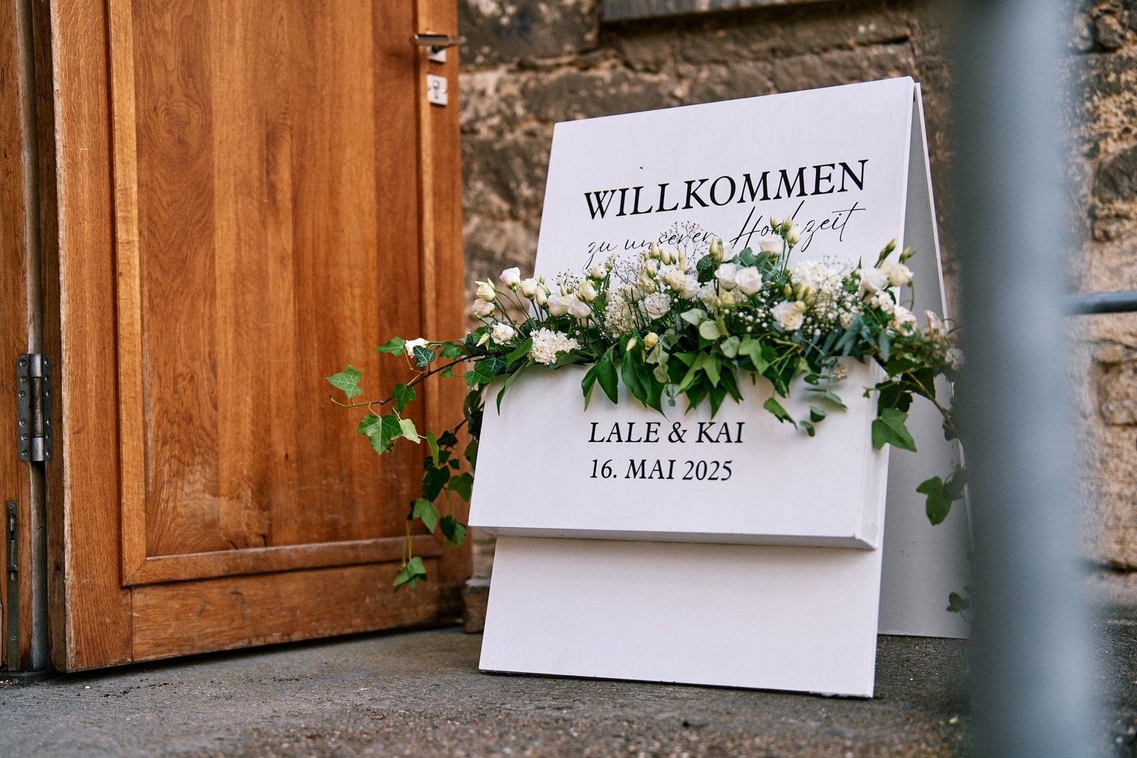 Willkommensschild „Blume"